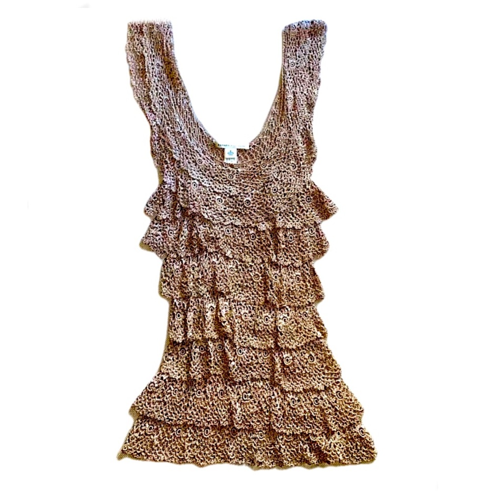 Vintage Y2K Silk Banana Republic Crochet Top